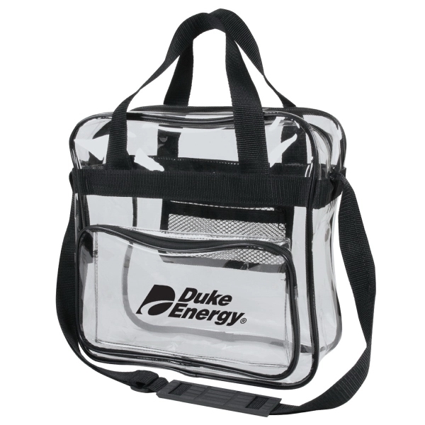 Vinyl See-Through Messenger Carryall