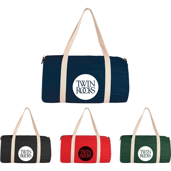 Classic Cotton Canvas Barrel Duffel